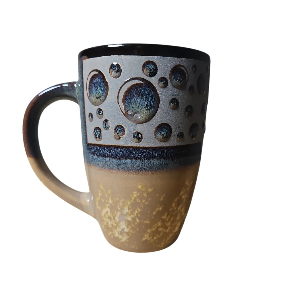 St. Augustine Ceramic Mug with Bubble Design